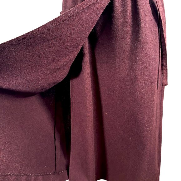 Vintage Sasson Paris Wool Blend Western Belted Wrap Dress Size 4/5 - Picture 10 of 13